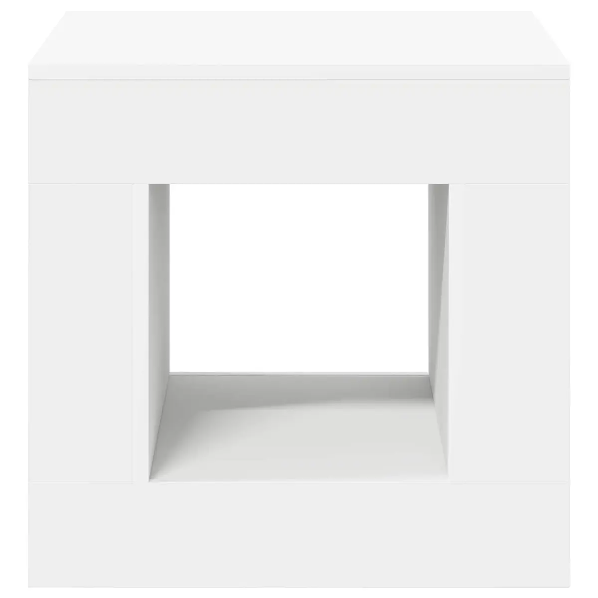 Coffee Table Modern White Compact Furniture