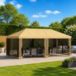 Ideal Use Cases for Cream Gazebo Canopy 600.5 x 300.5 cm