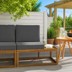 Versatile Outdoor Sofa End Unit for Any Setting