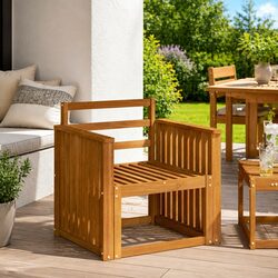 Practical Brown Armrests for Your Garden or Patio