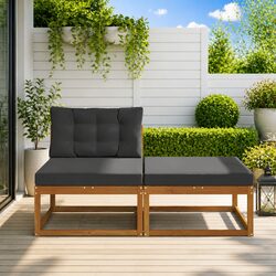 Versatile 2-Piece Sectional Sofa for Outdoor Use