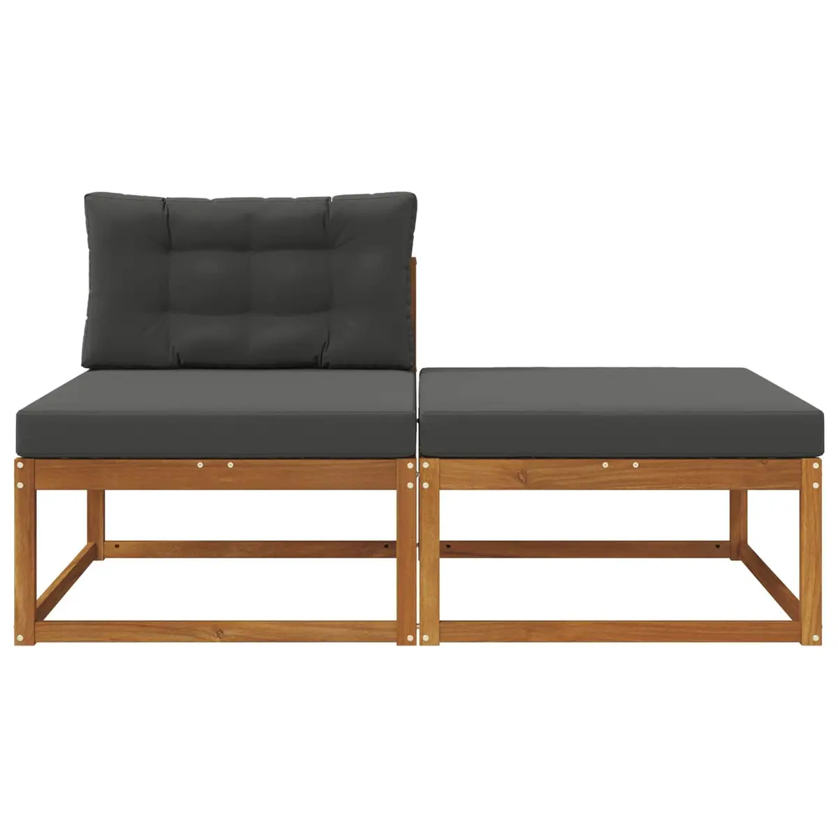 Outdoor Sectional Sofa Units 2 Piece Garden Patio Furniture Modular Seating
