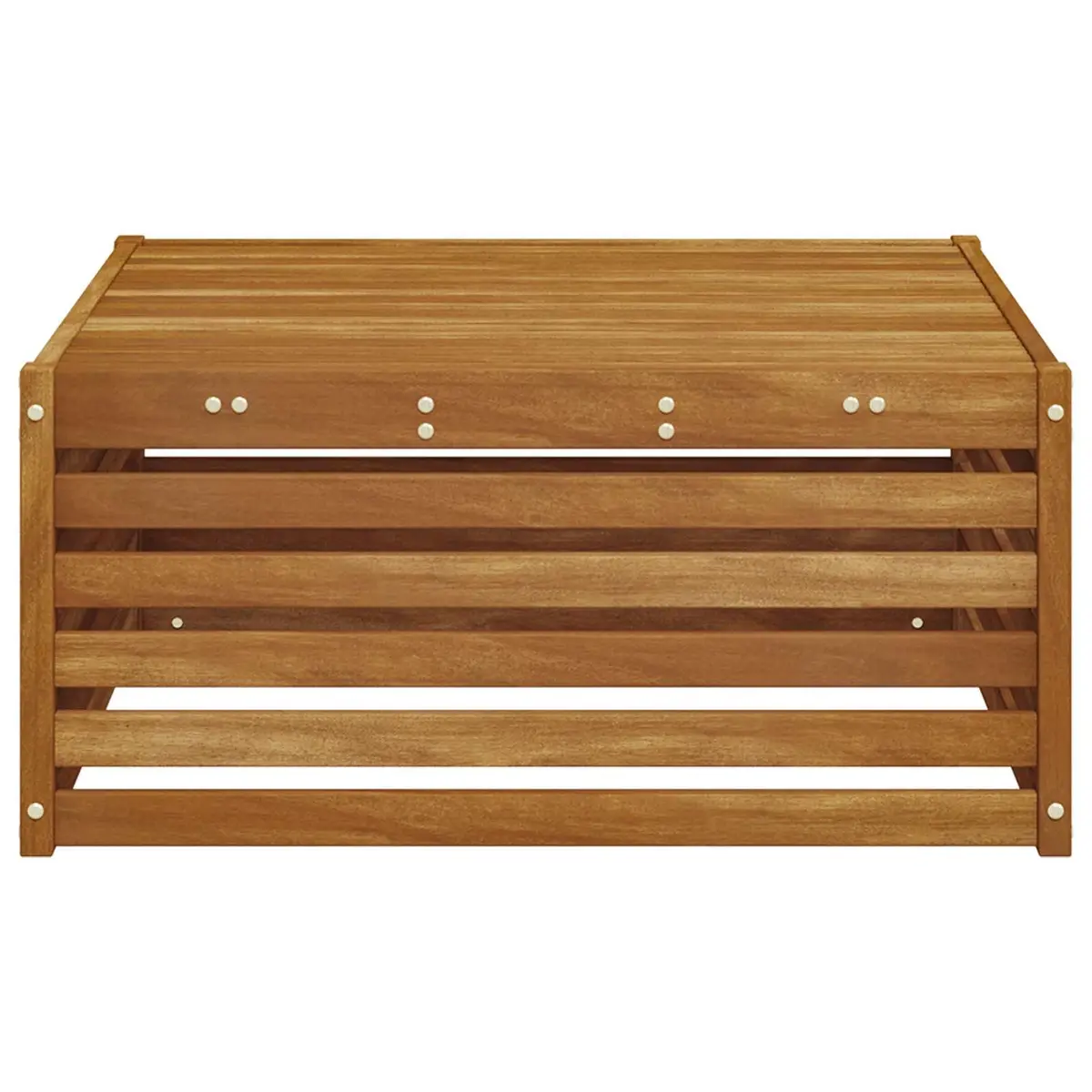 Outdoor Table Solid Acacia Wood Garden Patio Furniture Brown 79x79x37cm