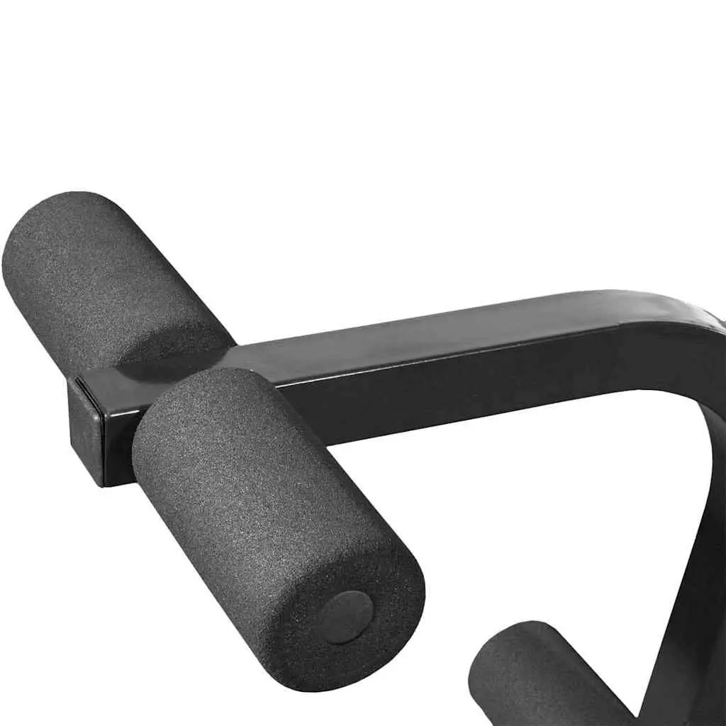 Weight Bench Adjustable Steel Black Home Gym Fitness Equipment
