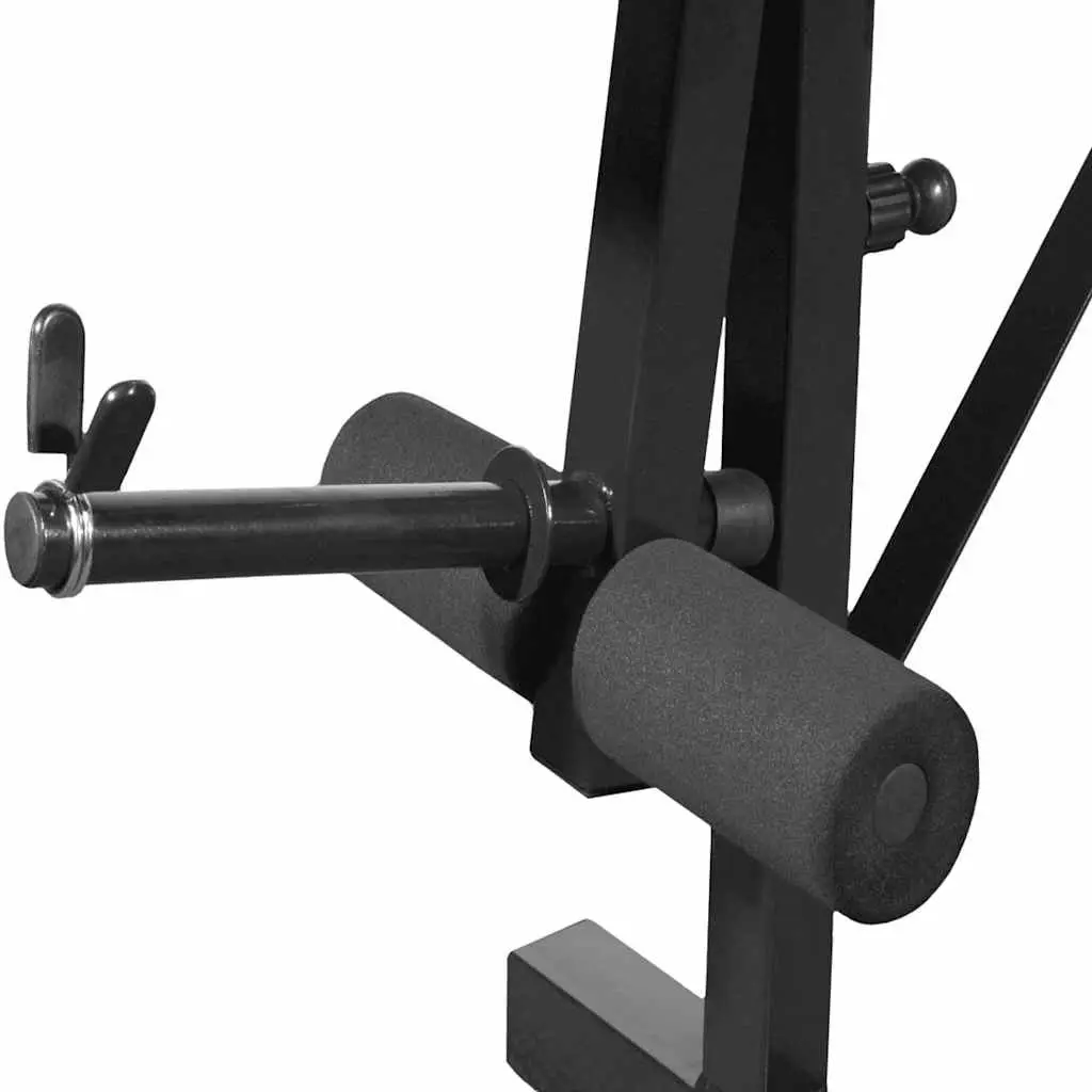 Weight Bench Adjustable Steel Black Home Gym Fitness Equipment