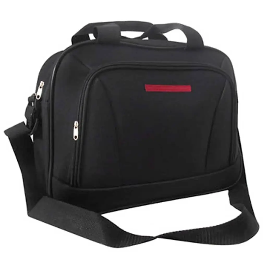 5 Piece Trolley Luggage Set Lightweight Black Travel Suitcase with Telescopic Handles and Smooth Rolling Wheels