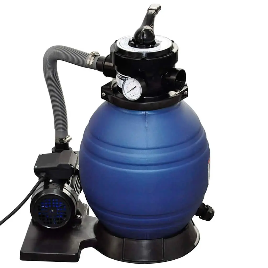Sand Filter Pump 400W Above Ground Filtration System 11000 L/h Corrosion-Proof Durable Plastic Housing