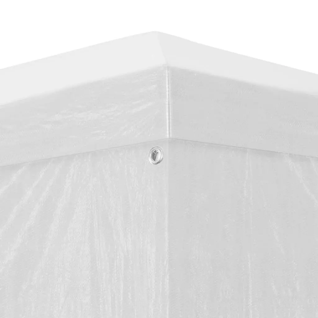 Party Tent Polyethylene 3x4m White Outdoor Gazebo Canopy with Door Panels