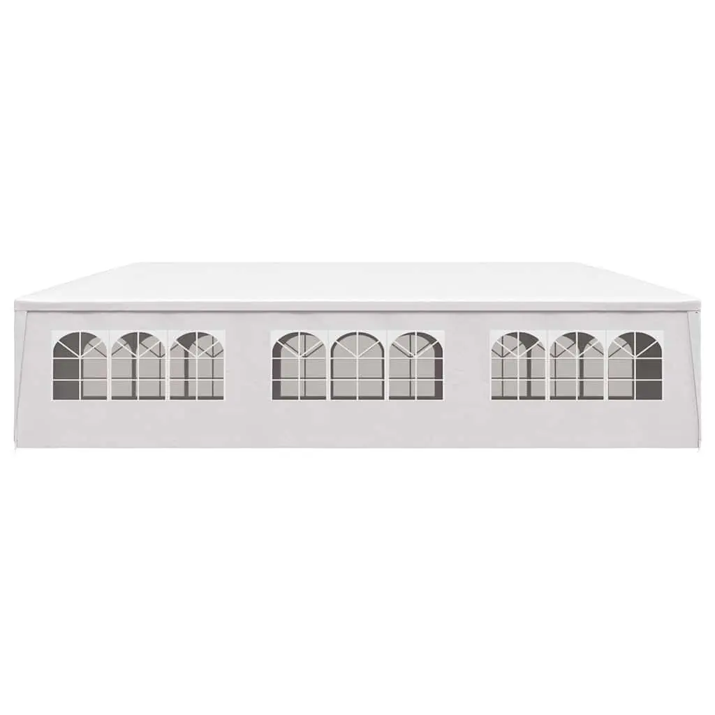 Party Tent Polyethylene 3x9 m White with Side Panels Door Windows