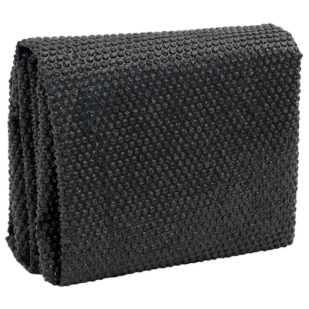 Solar Pool Cover 10 x 5m Black Floating Rectangular PE Bubble Heater Blanket