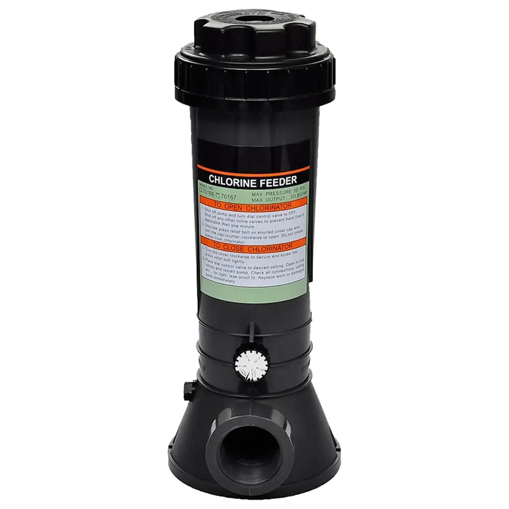 Automatic Chlorine Feeder Pressure Driven for Swimming Pool Filter System Adjustable Control Dial