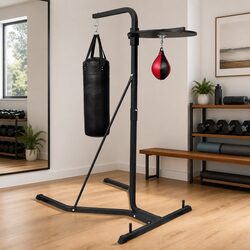 Boxing Punching Bag Stand 2 Way Speed Bag Holder Training Equipment Home Gym