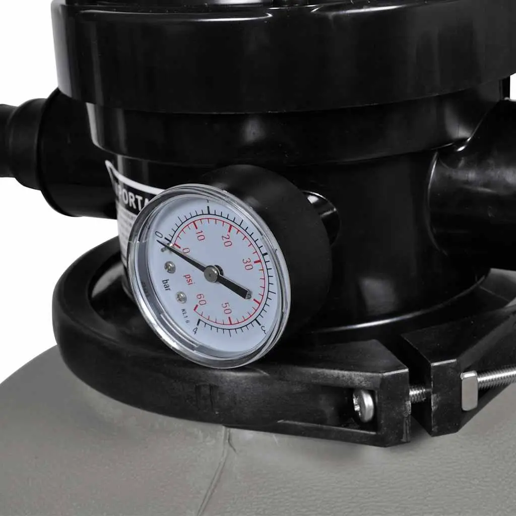 Sand Filter Pump 600W Above Ground Swimming Pool Cleaner 17000 L/H Durable Corrosion-Proof Tank