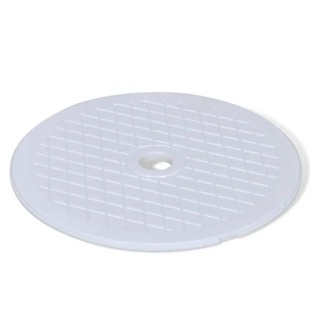 8 Piece Heavy Duty Pool Skimmer Set ABS Cleaning Accessories 21x25x30.5cm Contoured Weir and Basket for Debris Removal