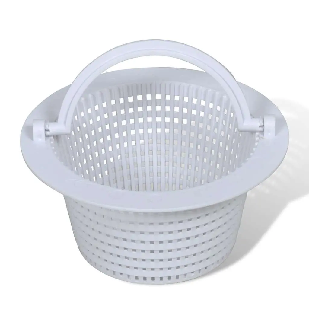 8 Piece Heavy Duty Pool Skimmer Set ABS Cleaning Accessories 21x25x30.5cm Contoured Weir and Basket for Debris Removal