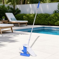 Pool Vacuum Cleaner with Adjustable Pole Garden Hose Connection Water Debris