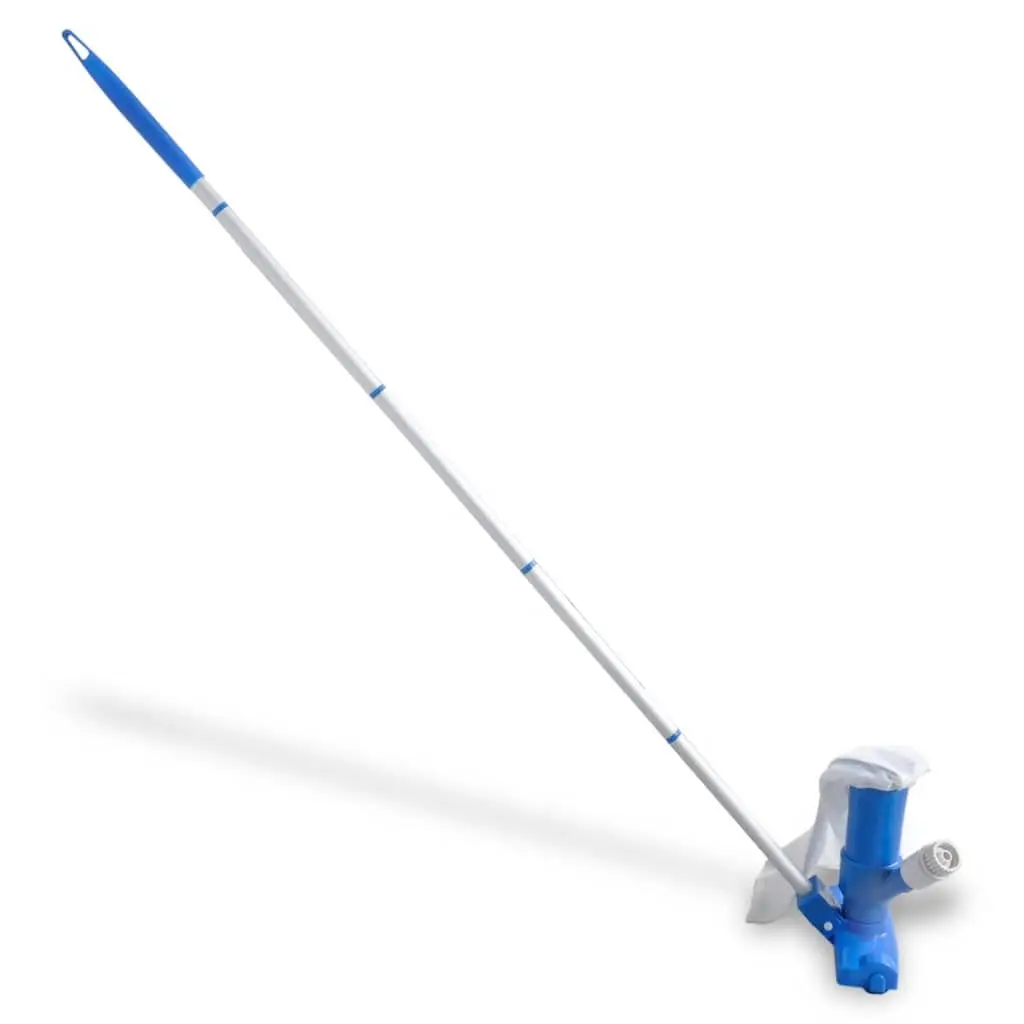 Pool Vacuum Cleaner with Garden Hose Connection Adjustable Pole for Debris Removal