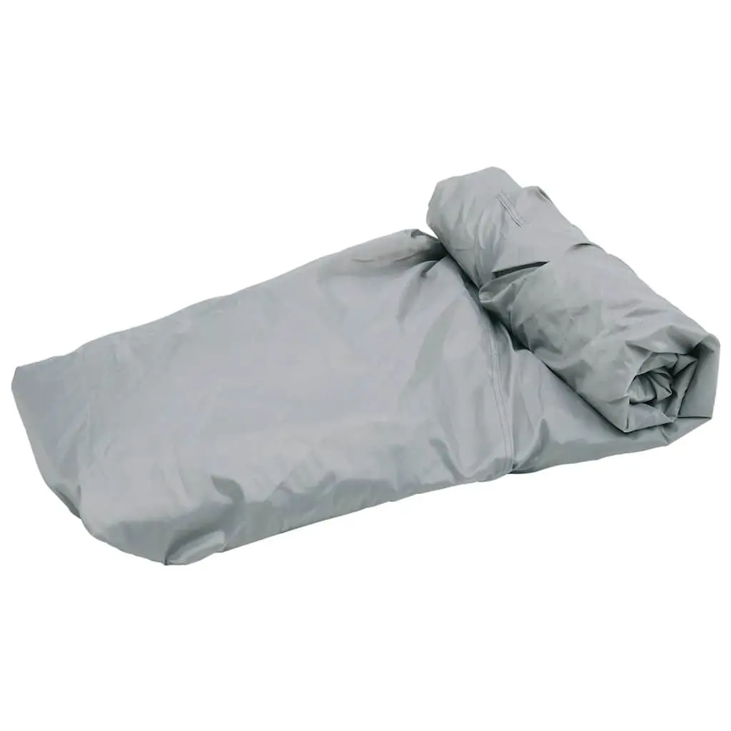Boat Cover Heavy Duty Water Repellent Polyester Grey 427-488cm Length