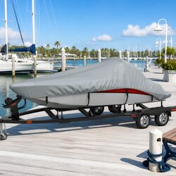 Practical Grey Boat Storage Cover 519-580cm