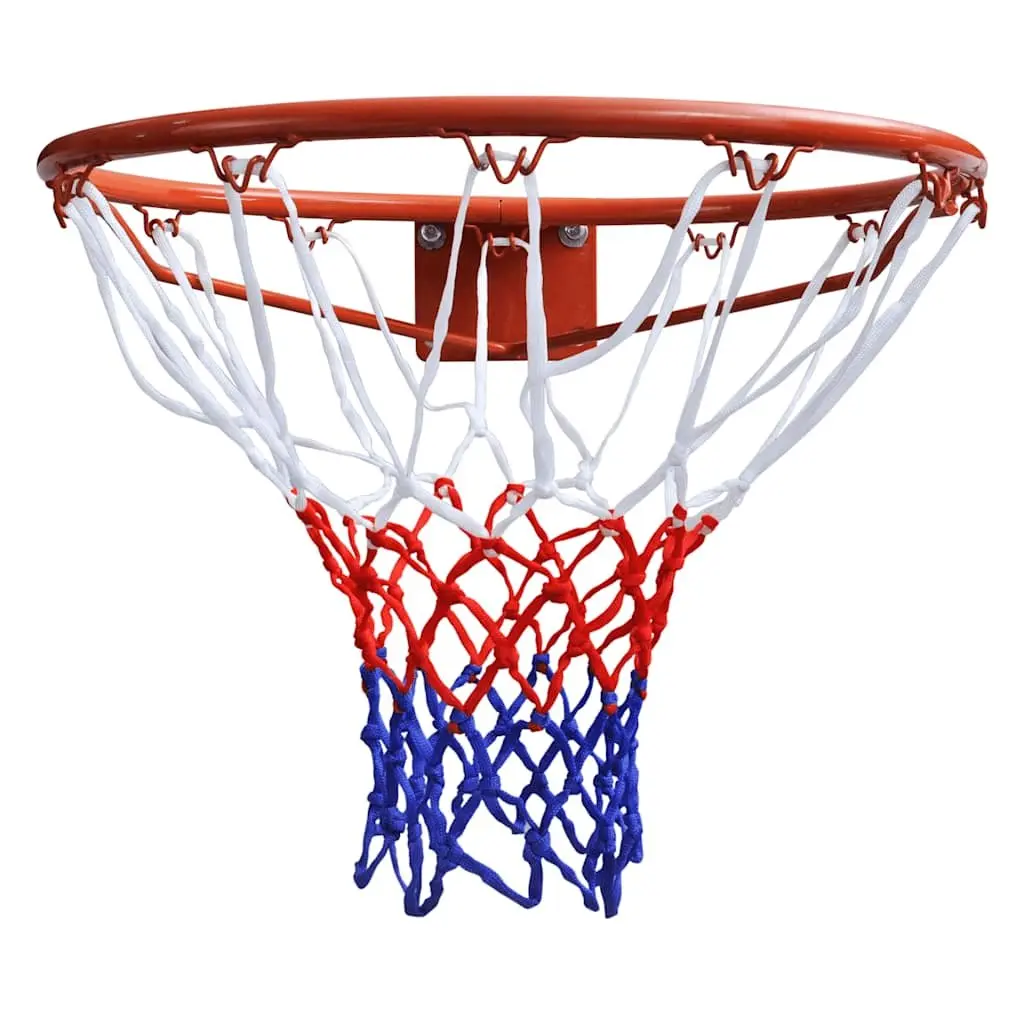 Basketball Hoop Set Heavy Duty Steel Frame 45cm Orange Indoor Outdoor Net