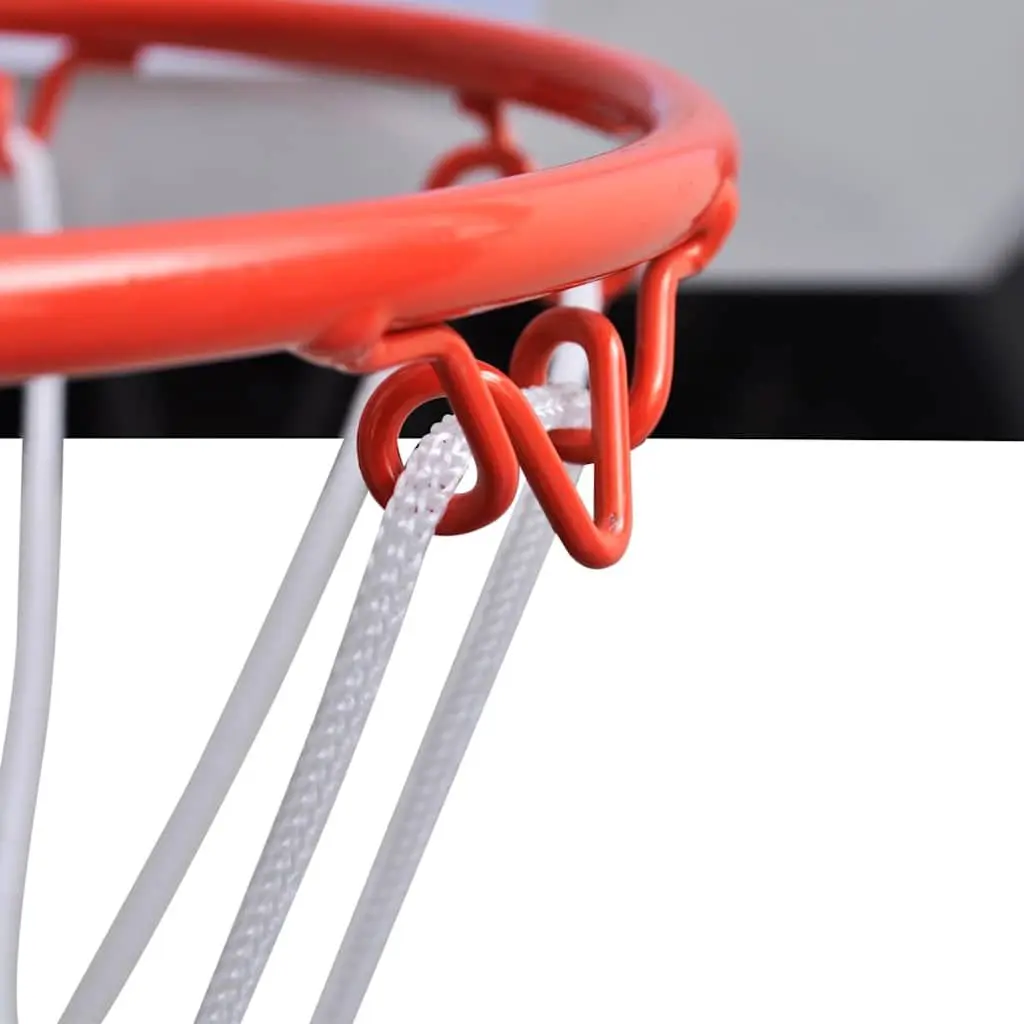 Indoor Mini Basketball Hoop Set Detachable Backboard Rim Net Ball Pump Orange