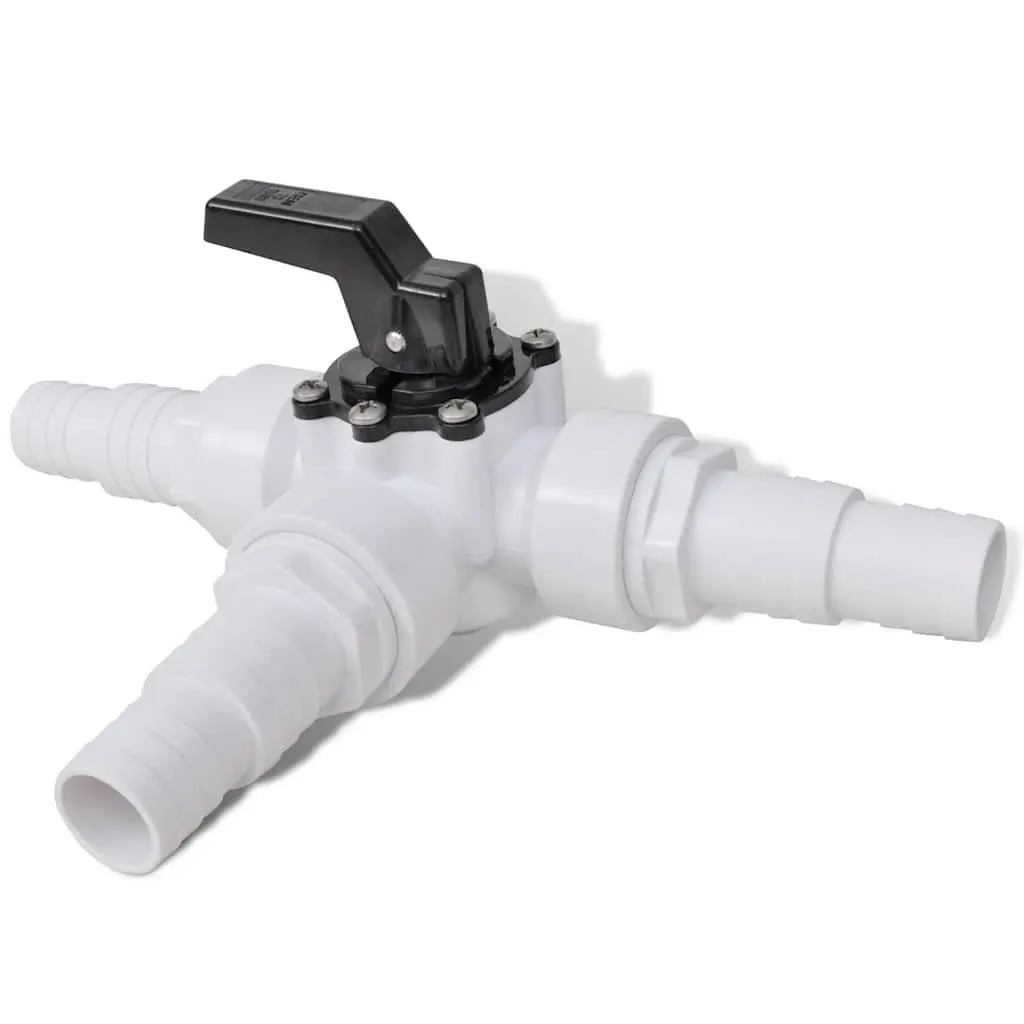 Pool Solar Heating System Bypass Kit T-Connector 3-Way Valve Steel Clamps Tube Couplings 32mm 38mm Compatibility