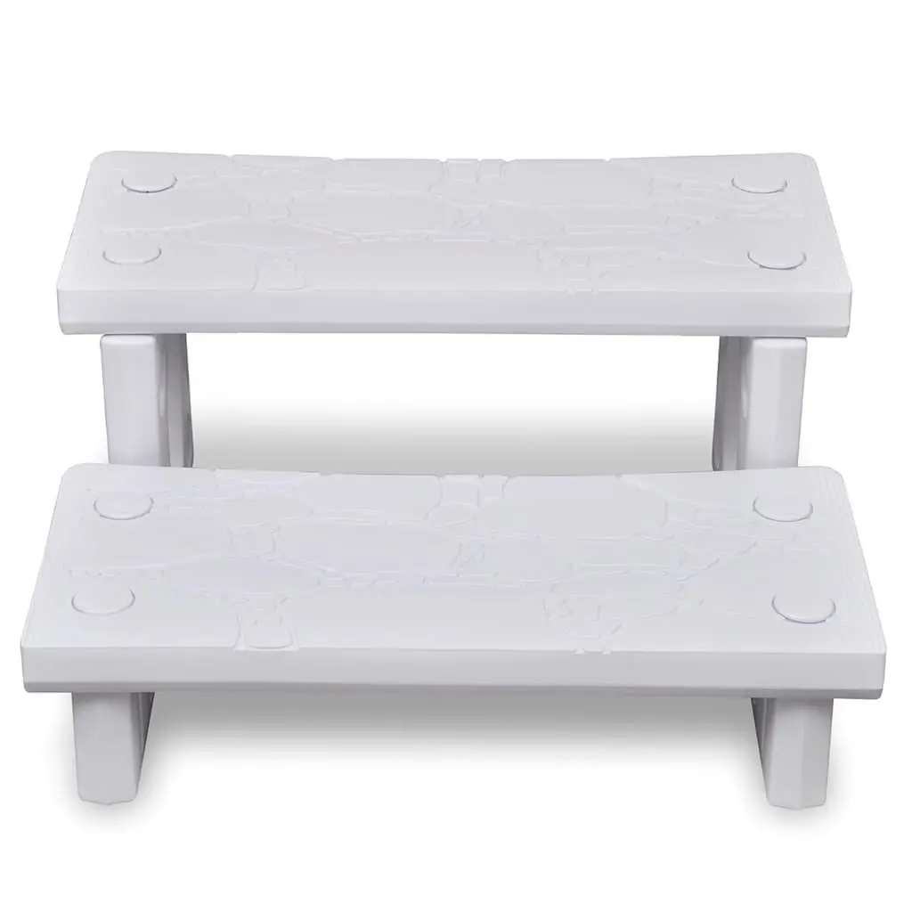 Spa Steps Plastic Non-Skid White 2 Reversible Treads