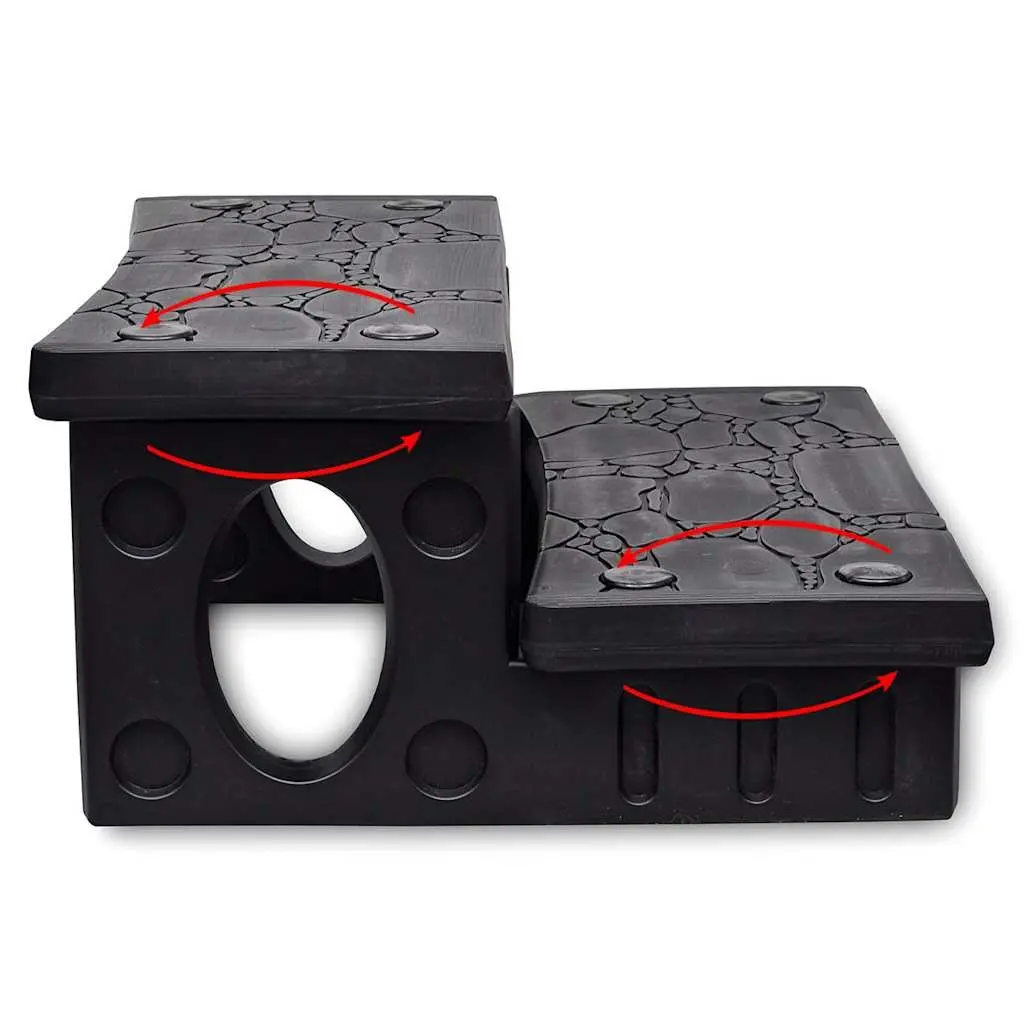 Spa Steps Plastic Non-Skid Lightweight Black