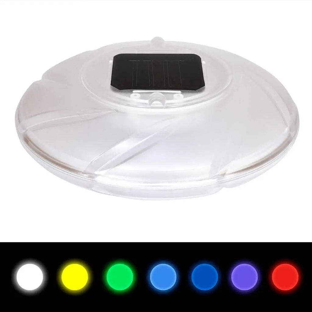 Solar Floating Light Waterproof LED Colour Changing Anthracite