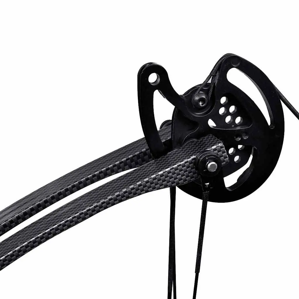 Compound Bow Lightweight Black 35 Inch Adjustable Draw Weight 40 to 50 lbs for Adult Archery Hunting