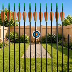 30-Inch Recurve Bow Arrows - Practical for Outdoor Use