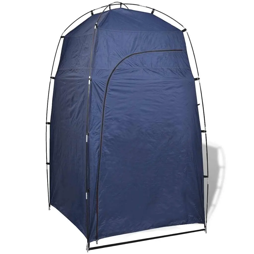 Portable Shower Tent Fibreglass Pole Blue