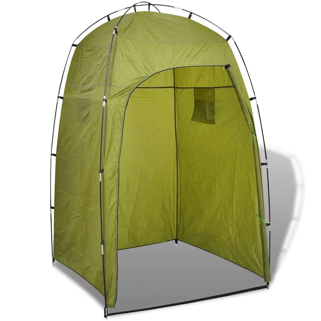 Portable Shower Privacy Tent Changing Room Camping Beach Fiberglass Poles Green