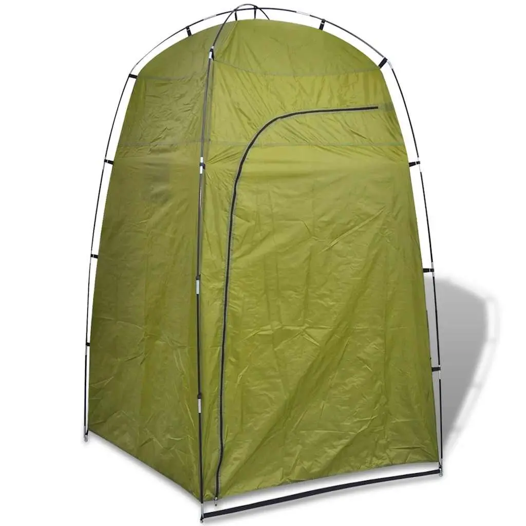 Portable Shower Privacy Tent Changing Room Camping Beach Fiberglass Poles Green