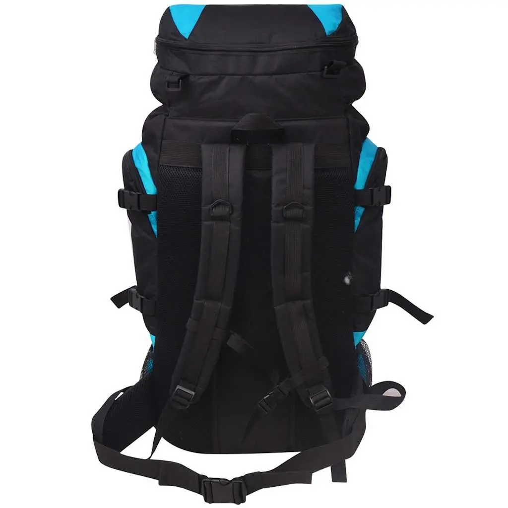 Hiking Backpack 75L Coated 600D Polyester Large Capacity Blue