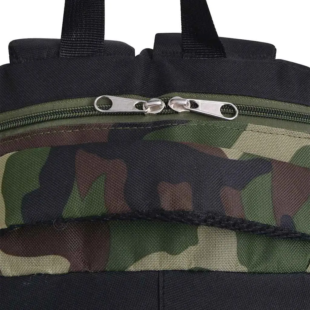 School Backpack Coated 600D Polyester 40L Multicolour Large Capacity Daypack with Compartments
