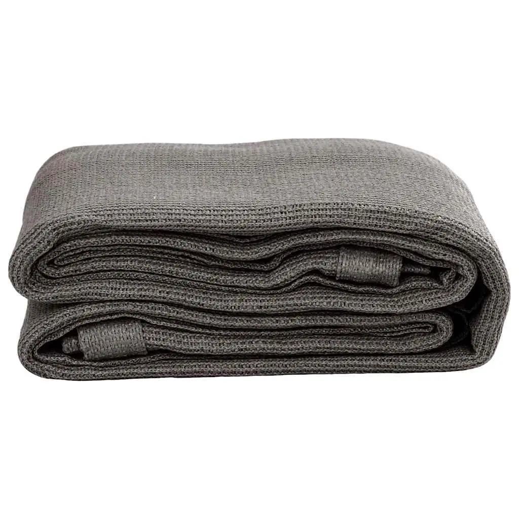 Outdoor Camping Ground Sheet Rug High-Density Polyethylene 250x300 cm Anthracite Tent Carpet