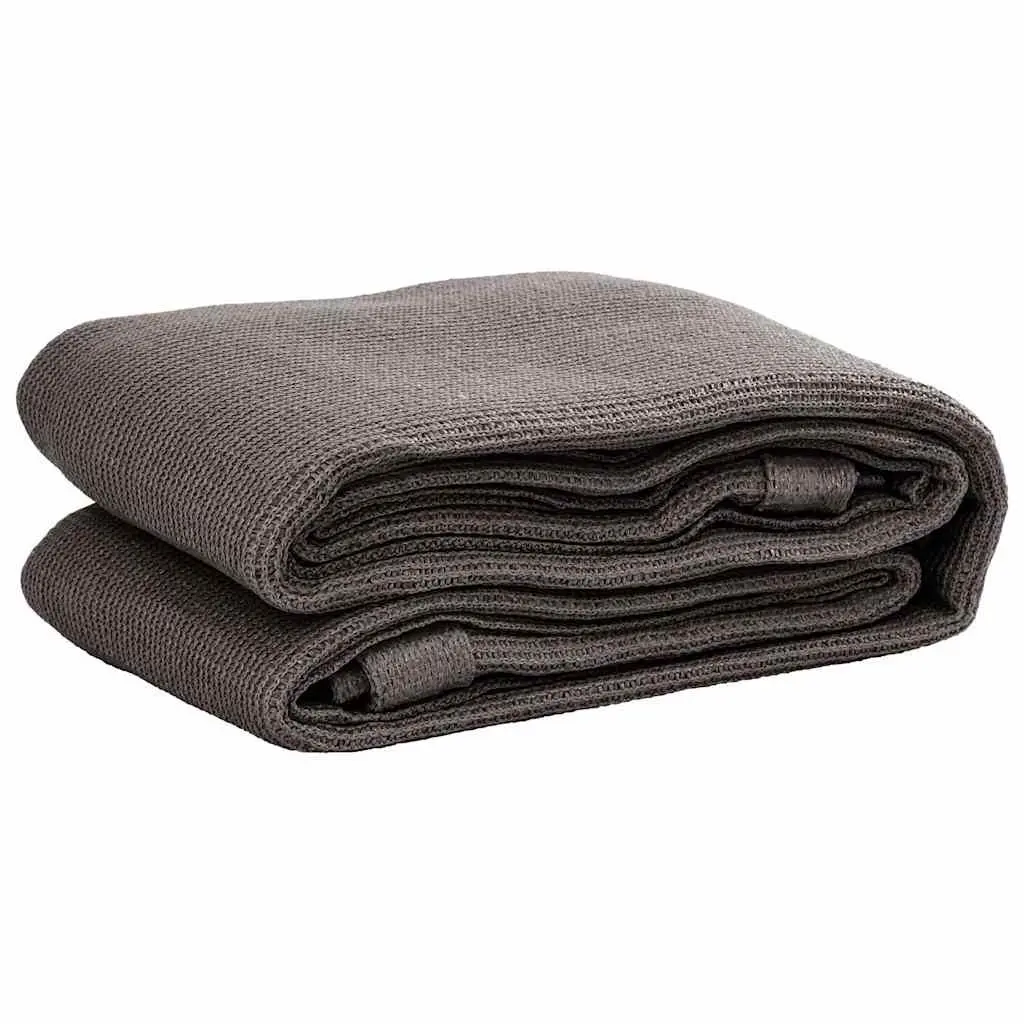 Tent Carpet Ground Sheet 300x500cm High Density Polyethylene Anthracite with Eyelets
