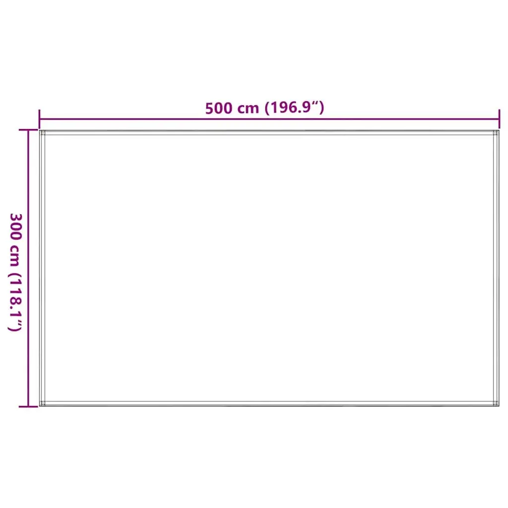 Tent Carpet Ground Sheet 300x500cm High Density Polyethylene Anthracite with Eyelets