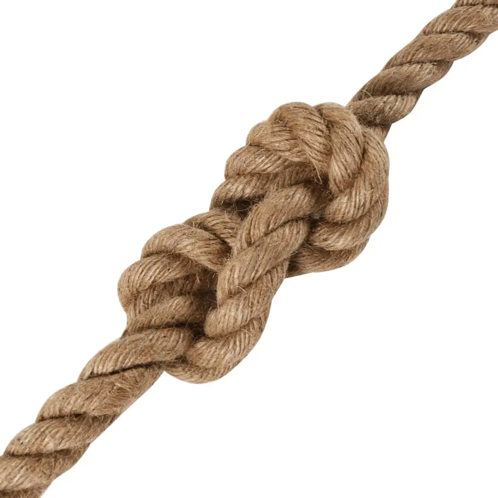 Jute Rope Natural 12mm 100m Brown Coil Garden Decking Handrail Plant Support Utility