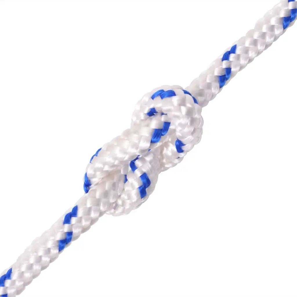 Polypropylene Marine Rope 10mm 50m White Floating Wear Resistant for Dock Line Sailing Boating Yachting