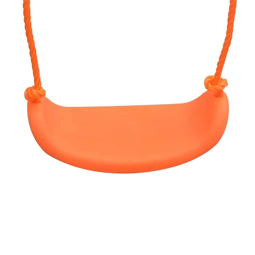 Swing Set Steel A-Frame 4 Seats Orange Outdoor Play Equipment