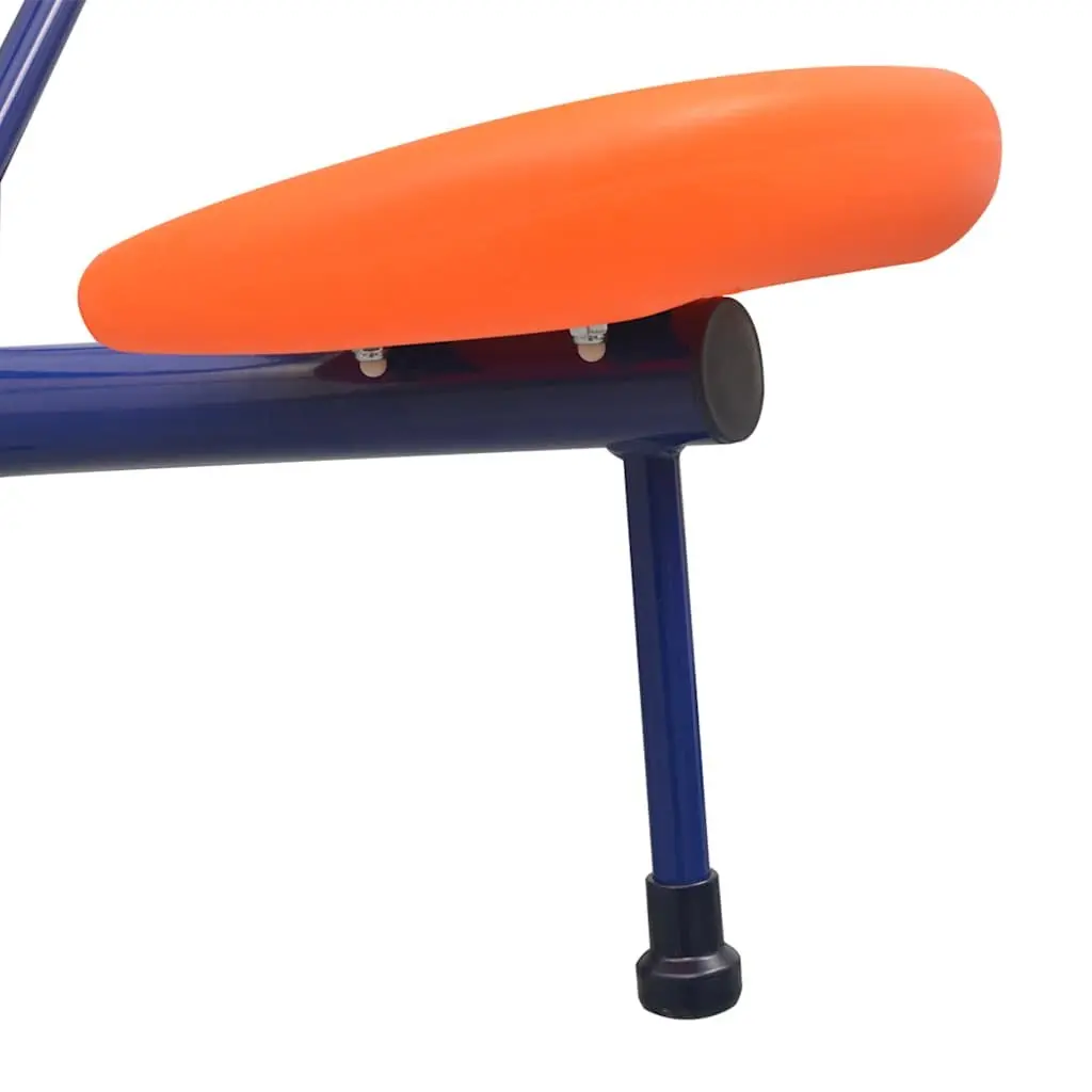 360-Degree Rotating Seesaw Steel and Plastic Outdoor Playground Equipment Orange