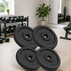 Functional 5kg Cast Iron Weight Plates Set for Home Training