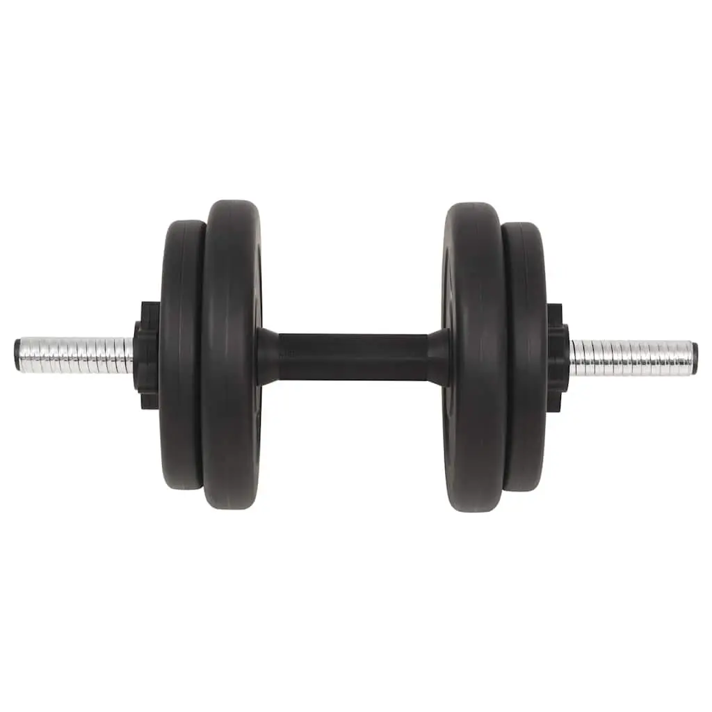 Barbell and Dumbbell Set Cement Construction 30kg Black