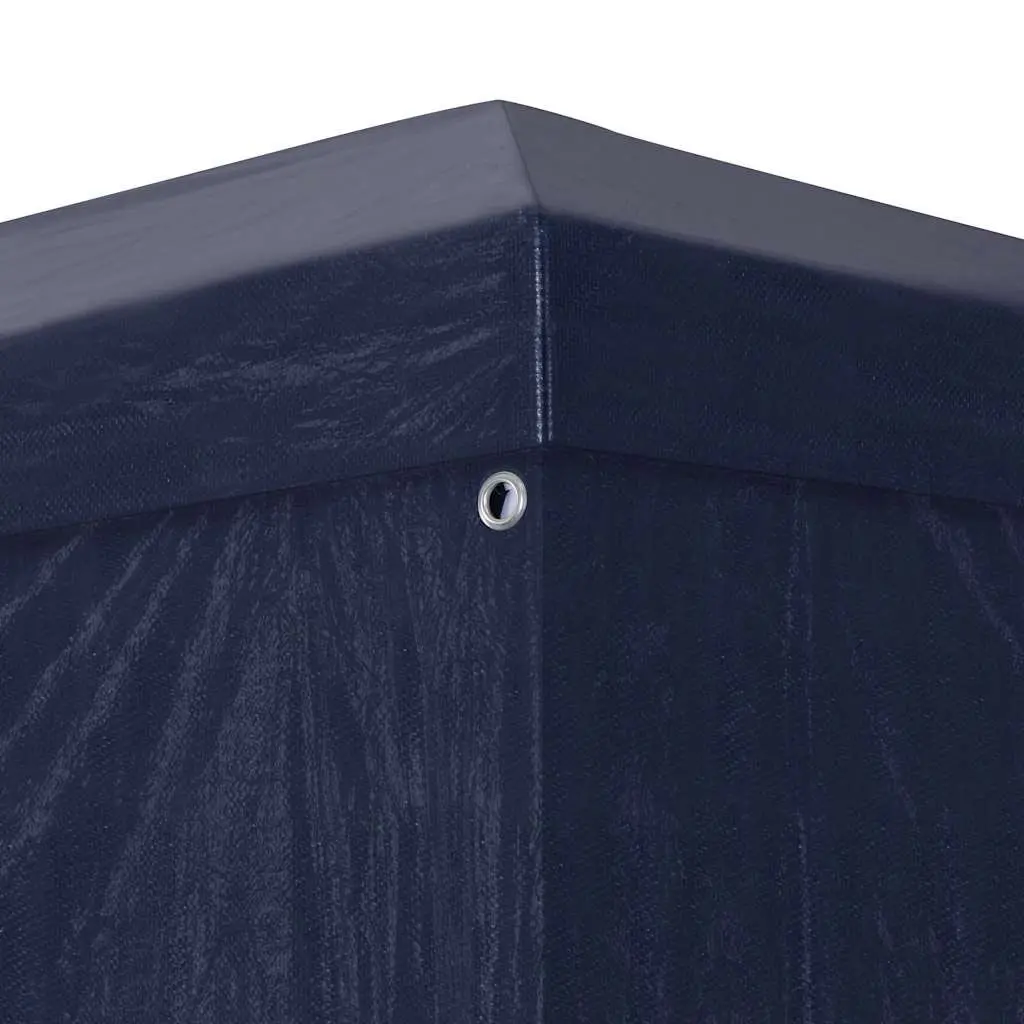 Outdoor Party Tent Canopy Blue Polyethylene 3x12m with Removable Panels and Steel Frame