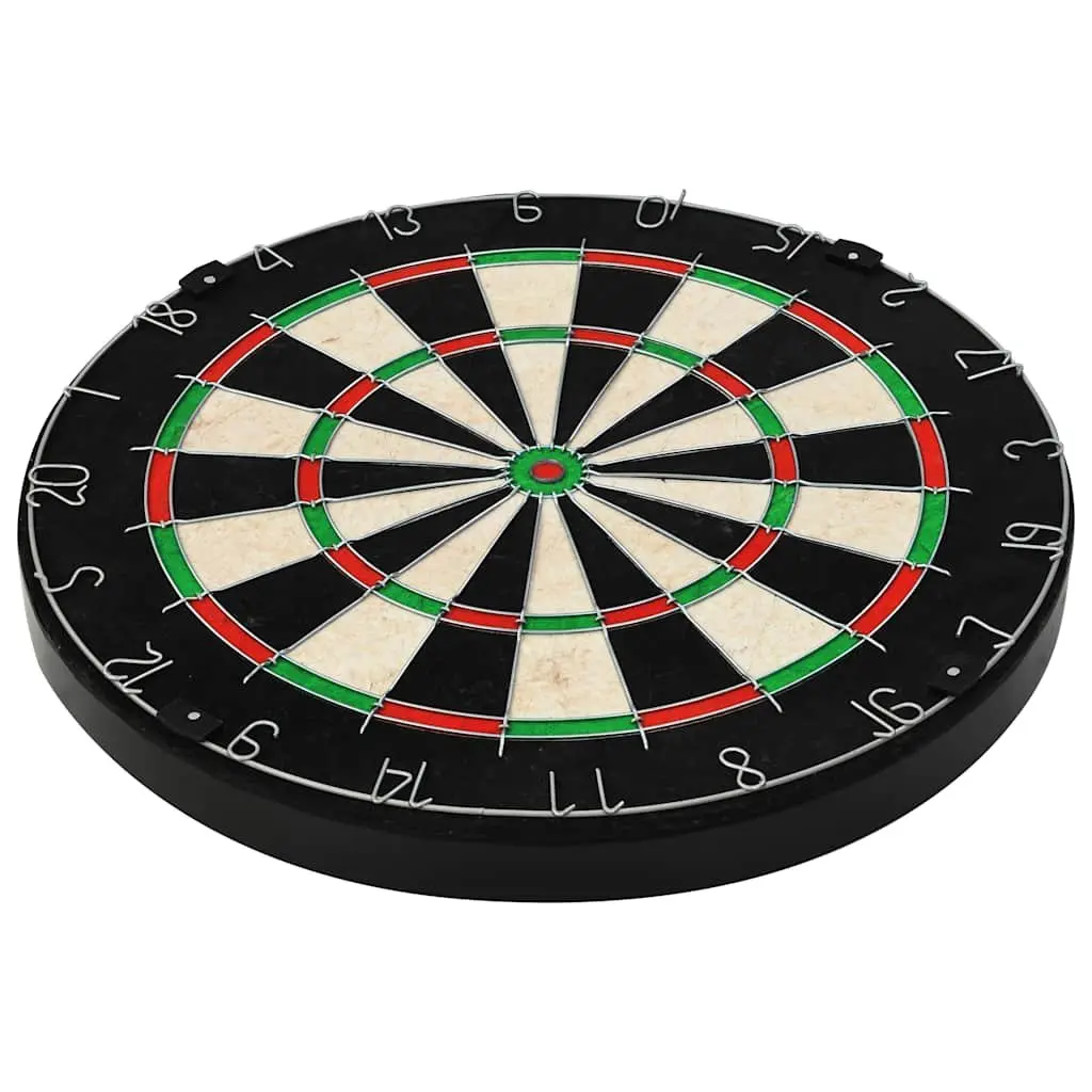 Sisal Dartboard with Steel Tip Darts Indoor Game Set