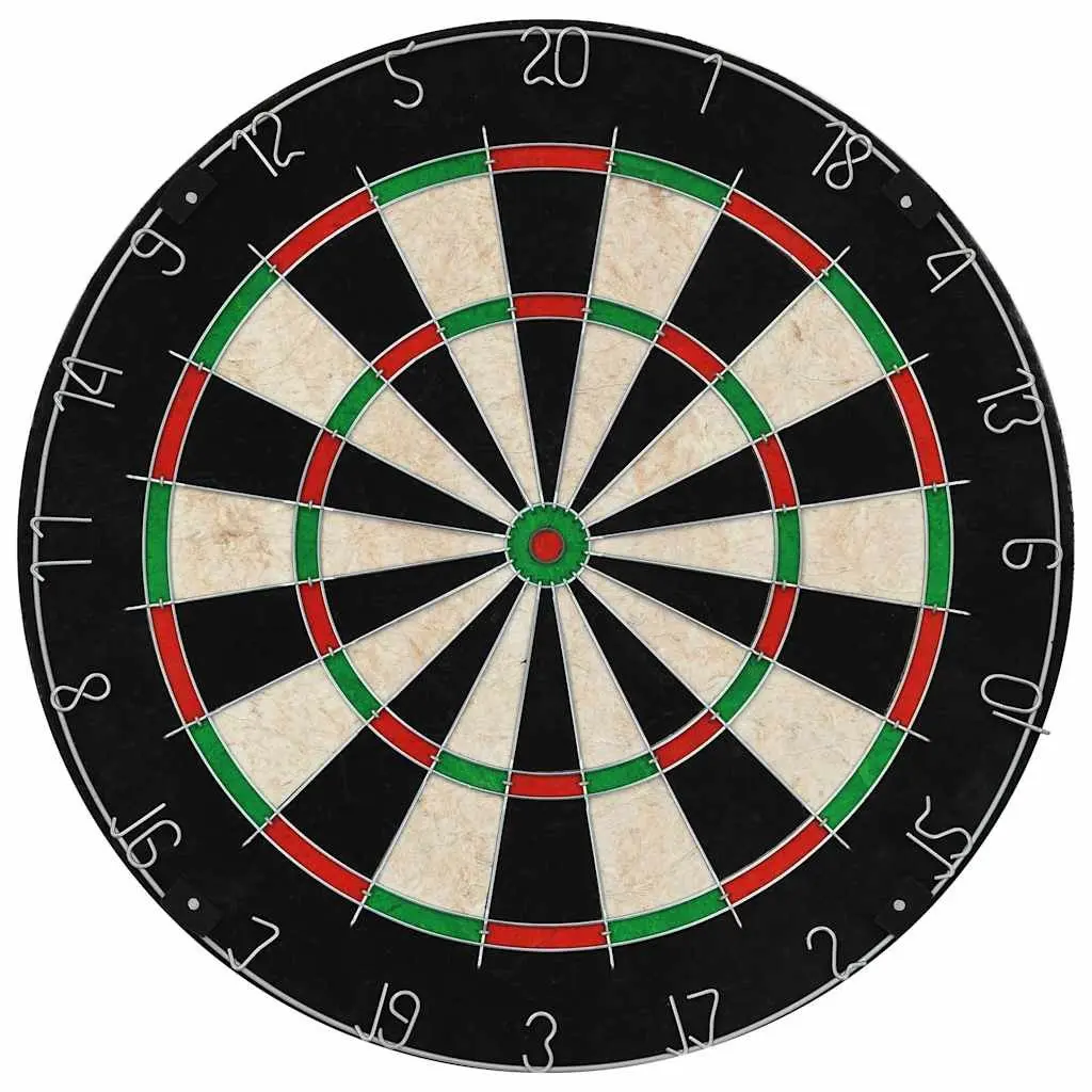 Dartboard Set Sisal Material MDF Cabinet 6 Steel Tip Darts Indoor Game