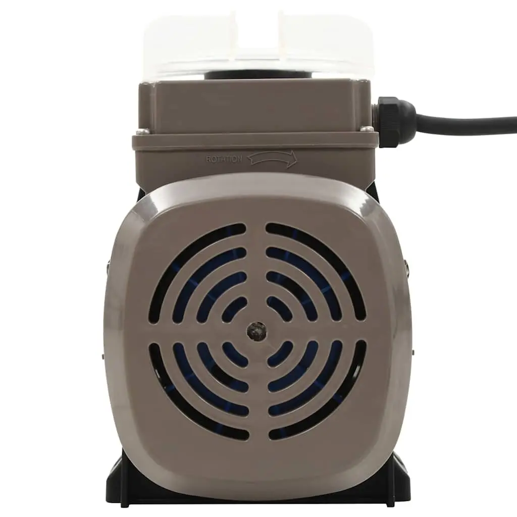 Pool Pump 0.25 HP Black Steel Plastic Construction Above Ground Swimming Circulation System with Timer 8000 L/h