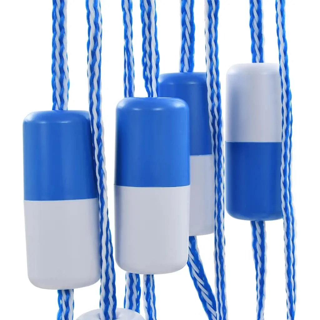Swimming Pool Safety Divider Rope Plastic 6m Blue and White with ABS Floats